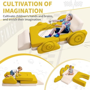 Ensemble de canapé en mousse DIY éducatif pour enfants avec accoudoirs, pour les enfants de 2 à 4 ans, meubles de jeu créatifs - Product Image 2