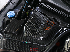 Para BMW G90 M5, cubierta de Bahía de motor delantera de fibra de carbono seca, paneles de esquina superior - Product Image 6