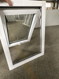Petite fenêtre en PVC anodisé bon marché à double <span class=keywords><strong>vitrage</strong></span>, 3 rails, auvent en verre, design brun, prix pour Hyundai Grace - Product Image 2