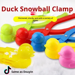 Jeu d'hiver Jouet pour enfants Snowball Clip Fights Game Quick Flexible Simple Heart Duck Shape Snow Ball Maker - Product Image 5