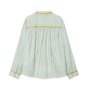Ensemble chemise rayée et pantalon de pyjama personnalisé Printemps 2026, style europé<span class=keywords><strong>en</strong></span>, tenue de détente <span class=keywords><strong>deux</strong></span> pièces, OEM/ODM par usine chinoise - Product Image 3