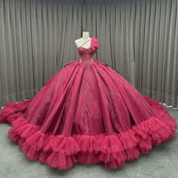 Vestido de Quinceañera, Vestidos de 15 Años, Vestido de Princesa con Volantes y Lazos, Mcd01