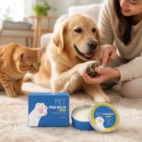 Baume pour pattes d'animaux 50g, crème hydratante naturelle pour protéger les pattes sèches et gercées des chiens et des chats, toutes saisons, OEM bienvenu