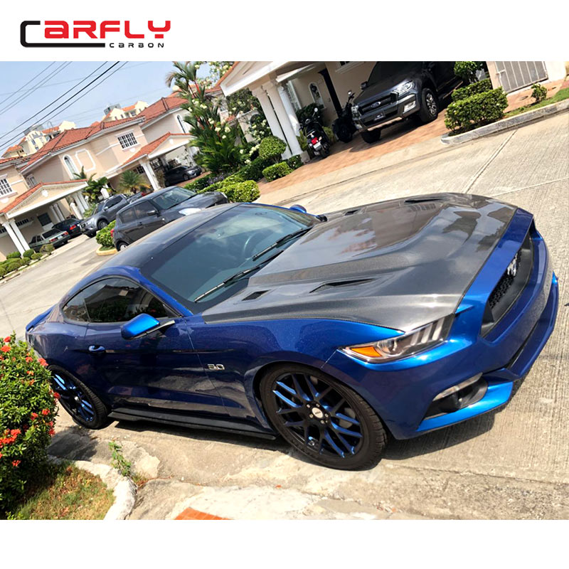 2015-2017 Комплект кузова для Ford Mustang, капот из углеродного материала, капот для Ford