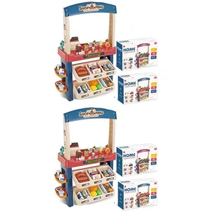 bakkal alışveriş oyuncak araba seti Suppliers-Oyuncaklar mutfak oyun seti standı süpermarket oyuncak oyna Pretend mutfak oyuncak çocuk dondurma dükkanı lüks bakkal oyun seti