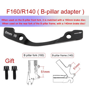 Adaptateur de <span class=keywords><strong>frein</strong></span> à <span class=keywords><strong>disque</strong></span> <span class=keywords><strong>VTT</strong></span> 160/180/203mm IS/PM, étrier en alliage d'aluminium pour accessoire de vélo PM/IS - Product Image 2