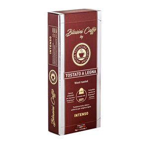 Cápsulas de Café Caff Blasini Intense Italian Roast Arabica con Cafeína, 8 Unidades, Sabor Amargo, 10 x 5.5g - Product Image 1