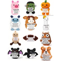 Poupées animales en coton au crochet à la main, best-sellers, à énergie positive, décorations d'intérieur, échantillons de boîtes mystères personnalisées Grinch Couple, pour tous les âges