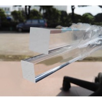 Ning E-Plastics barre PMMA personnalisée tige acrylique carrée transparente barre acrylique pas cher tige acrylique
