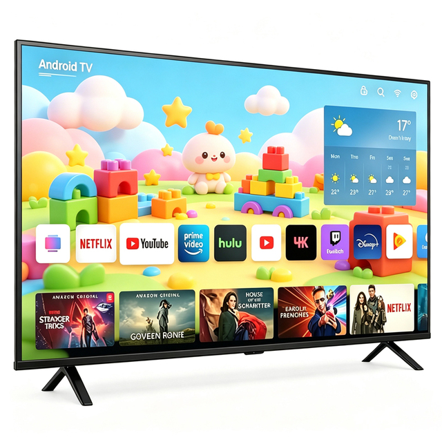 Big Screen 50-100 Inch 4K UHD Full Display Smart TV for Hotel Use Customizable OEM