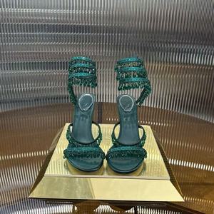 Scarpe con tacco a spillo Renecaovilas con nappe di cristallo, eleganti e alla moda, fatte a mano, perfette per feste - Product Image 6