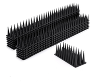 Lot de 10 pointes de clôture anti-escalade pour pigeon chat raton laveur écureuil pointes d'effarouchement d'oiseaux en plastique pour garder les oiseaux
