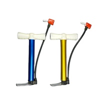 Mini pompe à air portable pour vélo, avec poignée en T, flexible, haute pression, pliable, multi-usage, pour VTT, vélo de route et vélo de ville