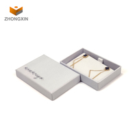 Design de luxe boîtes d'emballage en papier carton bijoux rectangle personnalisé boîte cadeau pour collier de boucles d'oreilles