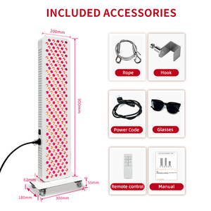 פאנל אור אדום אינפרא אדום REDSKY 660 ננומטר 850 ננומטר 200 נורות LED לטיפול באור אדום לכל הגוף עם מעמד - Product Image 6