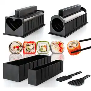 10 Buah/Set DIY Pembuat Sushi Sushi Gulung Cetakan Nasi Cetakan Kit Dapur Bento Alat Aksesoris