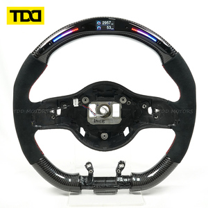 Volant en fibre de carbone TDD LED pour Mercedes-Benz W213 W204 E43 E63 E53 AMG Finition noir brillant - Product Image 2