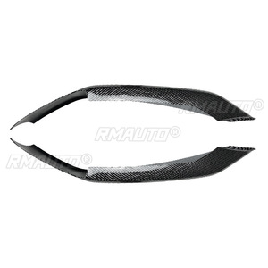 Protector de Parachoques Delantero Negro para BMW Serie 5 G30 G31 LCI M Sport 2021 2022 2023, Difusor en Ángulo, Spoiler - Product Image 3