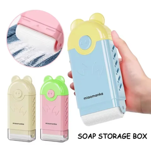 Nuevo Soporte para Esponja de Fregado Manos Libres, Jabonera Multifuncional con Caja de Burbujas, Rodillo Esponjoso con Drenaje Automático para Baño - Product Image 4