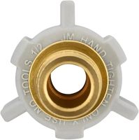 Adaptateur pivotant en laiton forgé PEX-A 1/2" x 1/2" NPT femelle |    Raccords à débit maximal, longueur totale de 4 pouces