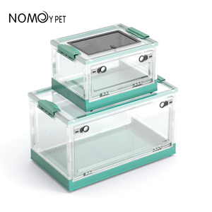 Kunststoff Reptilien Fütterung sbox Spider Lizard Zucht box Kleintiere Lebensraum Faltbares Reptilien Terrarium mit Sieb belüftung - Product Image 2
