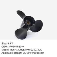 공장 직송 9.9x11 알루미늄 아웃보드 프로펠러 3R0B64523-0 (토하츠 MFS25B MFS30B 선박 엔진 수리 부품)