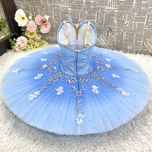 T0362 वयस्क बैलेरीना नृत्य पोशाक शास्त्रीय नीले पक्षी भिन्नता बच्चे पेशेवर बैले ट्यूटोइ। - Product Image 4