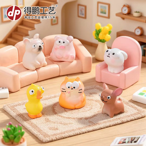 Figuras de Resina de Animales Dp, Miniaturas Decorativas, Juego de Manualidades para Decoración del Hogar - Product Image 1