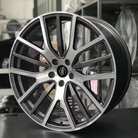 Jantes monobloc Yufei forgées 21/22 pouces 5*114.3 à rayons fendus bicolores Y-Mesh pour Levante Ghibli, couleur anthracite foncé