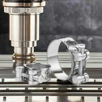 Meilleur prix approvisionnement d'usine solide en acier inoxydable gorge cerceau collier de serrage CNC usinage large gamme pour boulons métalliques pinces