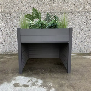 Abri de jardin 2-en-1 pour tondeuse robotisée avec jardinière, abri en bois résistant aux intempéries pour tondeuse automatique, abri extérieur pour tondeuse robotisée, abri de jardin pour tondeuse robotisée - Product Image 4