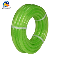 Tuyau tressé en PVC, tube flexible renforcé pour le transfert d'eau, d'air et de liquides