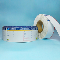 Papier thermique couché personnalisé pour billets d'embarquement, couleurs variées, impression en gros, pour billets d'avion ou billets de transport aérien