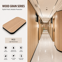 Panneau mural moderne en fibre de charbon de bambou PVC co-extrudé, à couche diamantée, imperméable, ignifuge et antistatique pour villa, hôpital, salle de sport