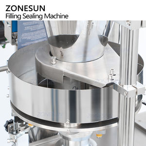 เครื่องบรรจุภัณฑ์อัตโนมัติแบบแนวตั้ง ZONESUN ZS-FS250KQ สำหรับบรรจุเม็ดผงแบบซองพร้อมถ้วยตวงและระบบปิดผนึก - Product Image 3