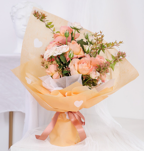 JOYWOOD Grand cœur <span class=keywords><strong>Nosa</strong></span> Papier d'emballage pour fleurs en rouleau double face imperméable recyclable Matériel d'emballage pour bouquet Fleuriste - Product Image 5