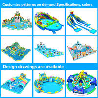 Équipement de jeu extérieur pour enfants, aire de jeux gonflable aquatique, château gonflable pour enfants avec toboggan aquatique et piscine, jeux aquatiques personnalisés