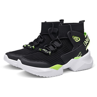 Chaussures de course décontractées pour hommes en mesh respirant avec semelle intermédiaire en EVA et semelle extérieure en caoutchouc à motif rayé pour toutes les saisons