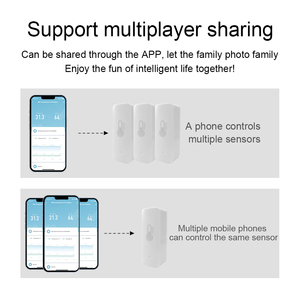 Sensor de Temperatura y Humedad WiFi y Zigbee SIXWGH, Monitor Inteligente para el Hogar, Control Remoto por Aplicación, Alerta por Voz, Compatible con <span class=keywords><strong>Alexa</strong></span>, Google Home y Tuya - Product Image 6