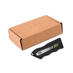 <span class=keywords><strong>Coupe</strong></span>-papier coulissant à poignée en aluminium, lame à changement rapide, mini couteau utilitaire tactique multifonctionnel pour porte-clés - Product Image 6