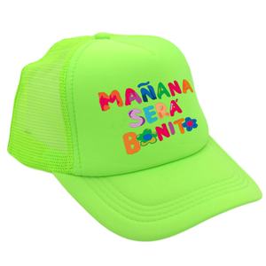 Gorras de Béisbol y Trucker Personalizadas para Niños y Niñas, con 5 Paneles, Estructuradas, de Espuma y Malla, con Visera Plana, en Colores Neón - Product Image 6