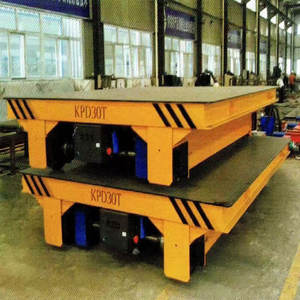 새로운 디자인의 어드밴스 KPD 시리즈 저전압 트랙 플랫 카 트랜스퍼 카트 전기 플랫 카 - Product Image 6