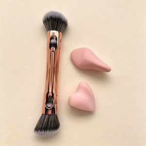 Éponge de maquillage YRX en forme de cœur irrégulière, végane, sans latex, personnalisée, rose, écologique, douce, réutilisable - Product Image 4