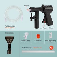 ZMaker – Kit de nettoyage de gravier pour Aquarium, outils d'aspirateur pour Aquarium 3 en 1 changeur d'eau rapide nettoyeur de gravier pour Aquarium