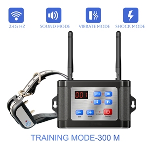 Sistema de valla electrónica para perro mascota con antena doble impermeable recargable para entrenamiento de perros Collar de entrenamiento de perros con valla inalámbrica 2 en 1 - Product Image 4