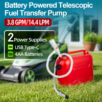 Pompe de transfert de carburant portable OEM alimentée par batterie avec capteur d'arrêt automatique, pompe centrifuge en plastique pour essence, diesel, voiture, bateau