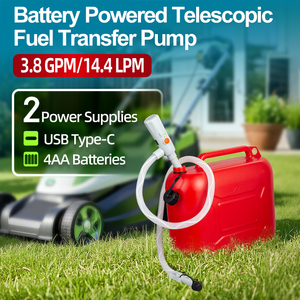 Pompe de transfert de carburant portable OEM alimentée par batterie avec capteur d'arrêt automatique, pompe centrifuge en plastique pour essence, diesel, voiture, bateau - Product Image 5