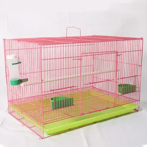 New Large Parrot Bird Cage Play Top Pet Nest Metal Cockatiel Macaw Cockatoo Bird Crate House