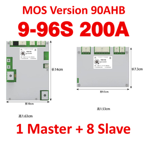 Ant <span class=keywords><strong>BMS</strong></span> Master Slave <span class=keywords><strong>BMS</strong></span> <span class=keywords><strong>96S</strong></span> 200A 300A điện áp cao <span class=keywords><strong>BMS</strong></span> hệ thống quản lý pin mlithium ion hoạt động cân bằng LiFePO4 tốc độ - Product Image 4