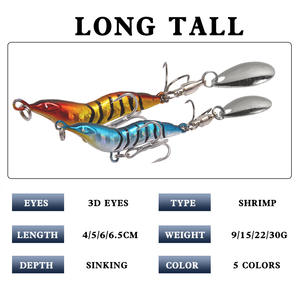 JSFUN Juego <span class=keywords><strong>de</strong></span> 5 Señuelos <span class=keywords><strong>de</strong></span> Pesca <span class=keywords><strong>de</strong></span> Metal VIB, 9, 15, 22, 30 g, Señuelos Giratorios para Pesca <span class=keywords><strong>de</strong></span> Arrastre, Señuelos Hundidos con Lentejuelas, Cucharillas - Product Image 3